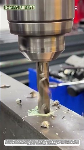 Material Drilling: How a Rotating Drill Bit Transforms a Solid Block into a Hole