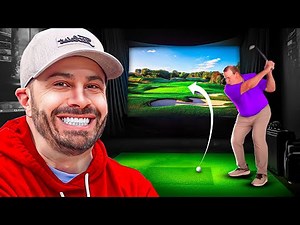 Surprising our Friend with a DREAM Home Golf Simulator!