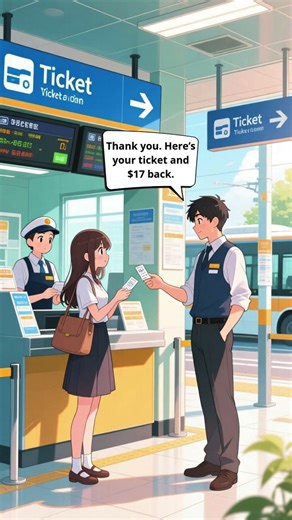 Learn How To Buy a Ticket in English 🚌 | Easy English Conversation #easyenglish #speakenglish