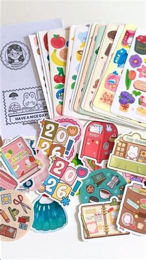 a sticker haul from ‪@jody_journals‬ 💖 #stickers #stickerhaul #stationery #cutefinds #journaling