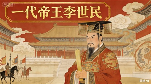 历史人物故事：一代帝王李世民传奇故事8分钟时长（睡前故事）
