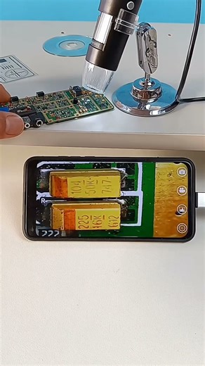 PCB और Electronics Parts देखने का सबसे तेज़ Zoom Tool🔬#microscope #pcb #repairing #shorts