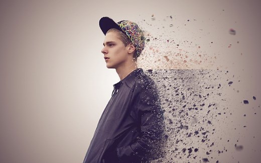 ps粒子消散效果