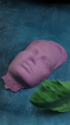 DIY Halloween Mask from Body Cast