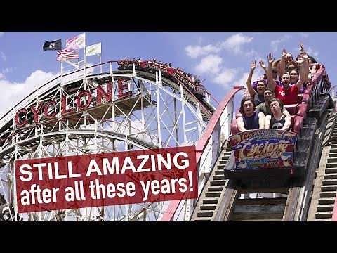 Coney Island Cyclone Review | Historic 1927 Wooden Coaster that STILL Kicks!! Brooklyn New York