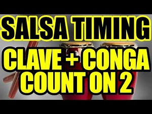 SALSA TIMING - COWBELL CLAVE + CONGA ON 2