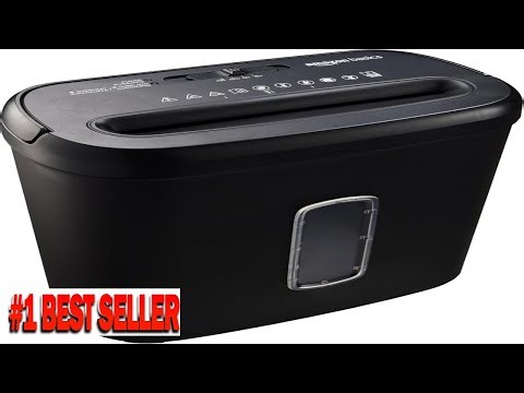 Amazon Basics 8 Sheet Cross Cut Paper Shredder and Credit Card Shredder - B0C6LZ8S34