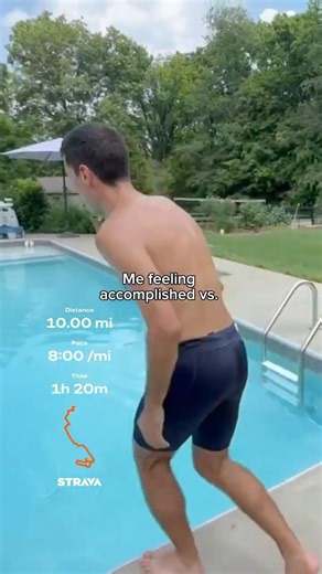 That post run pool jump