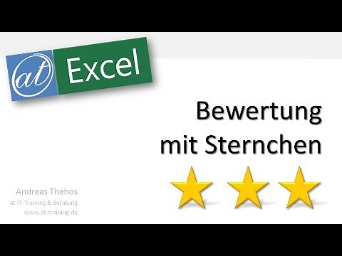Excel # 610 - Bewertung mit Sternchen - Bedingte Formatierung