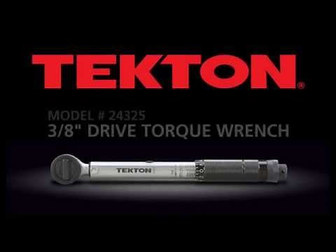How to use the TEKTON 24325 3 8' Drive Click Torque Wrench
