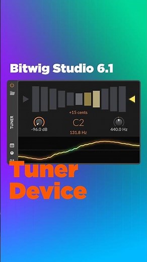 Bitwig now has a Tuner 🎯