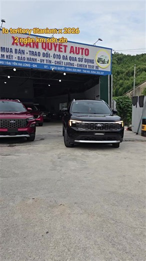 Ford Territory Titanium X 2026 màu đen | xe 2.000 km sơn zin