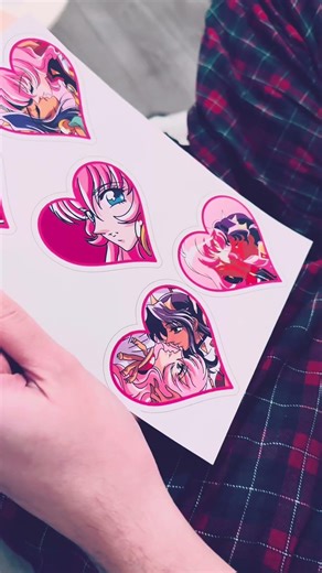 Short tutorial on how i make my stickers #smallbusiness #handmade #etsyshop #anime #tutorial