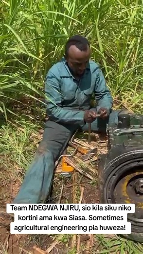 My upbringing down here in Kirinyaga taught me to be a hands-on person. And to remain grounded and a student of life at all levels of life. I give thanks for that. #fyppppppppppppppppppppppp #fyp #ruto #gachagua #kalonzomusyoka