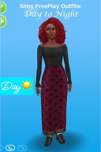 Day to Night ☀️🌙 FASHION #thesimsfreeplay #simsfreeplay #simsfreeplayfashion