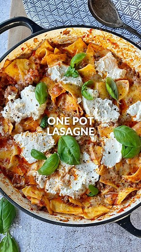 61K views · 185 reactions | ✨ One Pot Lasagne ✨ It doesn’t get much...