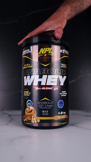 Not seeing the results you train for? 🔥 Anabolic Whey combines high-impact protein, creatine and strength-focused ingredients to kickstart lean muscle growth and level up your gains. | NPL - Nutritional Performance Labs