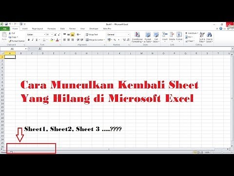Cara Memunculkan Tab SHEET yang Hilang di Excel