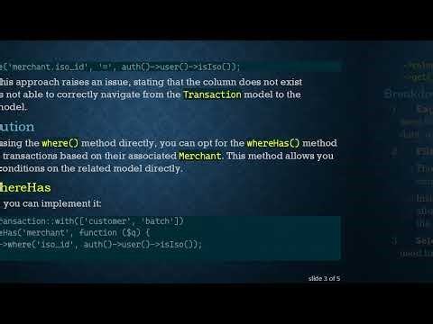 How to Use whereHas in Laravel 7 for Filtering Related Models