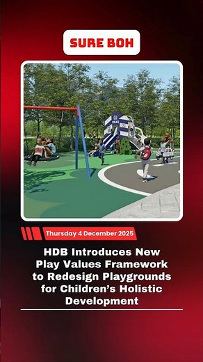 HDB Introduces New Play Values Framework to Redesign Playgrounds for Children’s Holistic Development