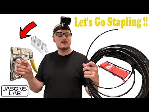 Stapling Wires In The Crawlspace Properly !!