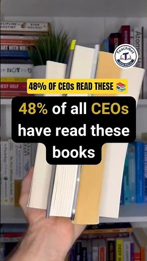 48% of CEOs Have Read These Books 📚 | Books That Build Leaders #books #ceo #leadership #success