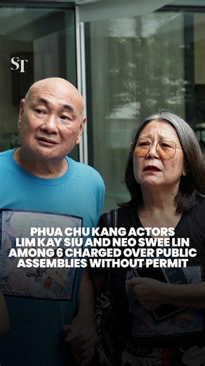 Actors Lim Kay Siu and Neo Swee Lin among 6 charged over public assemblies without permit