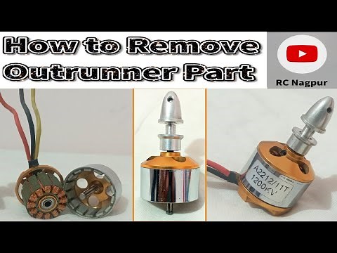 How to open or disassemble brushless motor / How to remove the 2212 1000kv brushless motor #diy