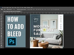 Photoshop Tutorial - Adding Bleed | Setting Up Bleed Area for Printing in Photoshop