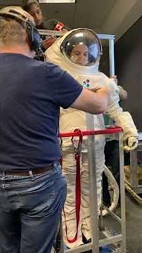 Eva Space suit fitting at the Canadian Space Agency.