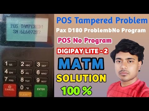 Digipay Lite ATM Problem | POS Tampered Problem | Pax D180 Problem No Program #mrnirbhaytech