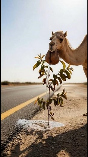 Desert Camel’s Tears: The Guava Tree That Changed Everything 🌳🥺 | #youtubeshorts #ai #camel #shorts