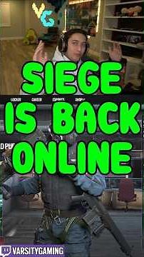 SIEGE IS BACK ONLINE (SIEGE SCHOOL) #shorts