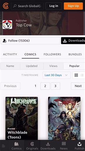 Top Cow on Instagram: "Stuck inside because of the inclement weather today? Perfect chance to snuggle up under a blanket and binge on Top Cow titles on Global Comix. Explore our titles: https://globalcomix.com/a/top-cow/comics #globalcomix #digitalcomics #snowday #topcow #imagecomics #comicbooks #witchblade #thedarkness #readdigitally #readreadread"