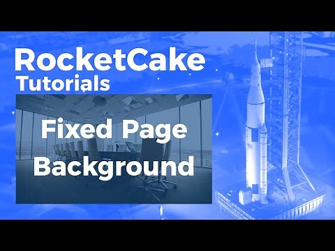 Fixed Page Background in RocketCake the Responsive Website Editor