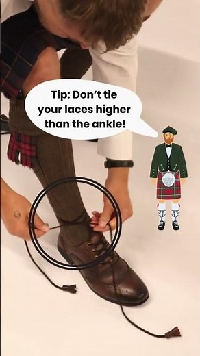 How To Tie Ghillie Brogue Laces - Featuring ‪@scotlanduncovered‬ #kilt #scotland #tartan