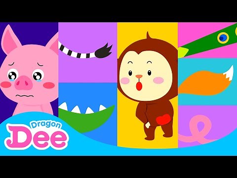 Tail, My Tail | Did you ever see my tail? | Animal Songs 🐾 | Dragon Dee Nursery Rhymes & Kids Songs