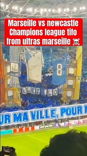 “🔥 MARSEILLE FANS UNVEIL INSANE TIFO & CHOREO vs NEWCASTLE! 😱 Stade Vélodrome EXPLODES!”