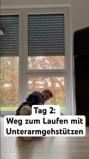 Tag 2: Weg zum Laufen mit Unterarmgehstützen 🦿#shorts #prosthetics #prothesen