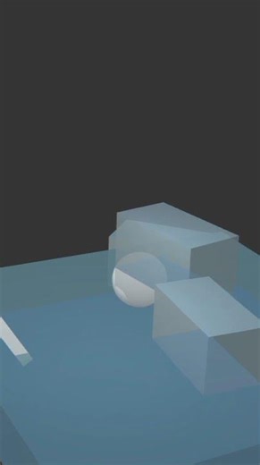 Physics simulation with ice cube