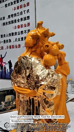 Gold Leaf Finishing Work Tool for Decorative Sculpture Detailing #worktool