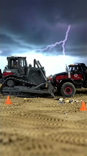 Epic Toy Vehicle Crash Compilation! 💥 Heavy Machinery vs. Sports Car Showdown!