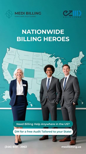 Medi Billing’s nationwide billing heroes are here to save your revenue cycle! Whether you’re in Texas or New York, our experts know your state’s billing rules inside out. DM us for a free audit customized to your practice and location. 📞 (346) 809-3963 🌐 medibilling.us #MedicalBilling #RevenueCycleManagement #BillingExperts #MedicalBillingServices #HealthcareBilling #MedicalCoding #ClaimProcessing #RCMExperts #BillingAudit #MediBilling | Medi Billing