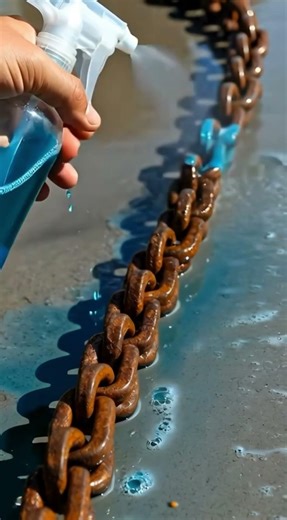 1Ultimate Rust Removal – Steel Chain Deep Clean Transformation 🔥 #RustRemoval #SteelChain