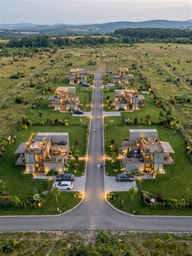 From Empty Land to 6 Container Homes 🏗️ This entire container housing development was built from scratch using stacked shipping containers. Watch the full transformation: • land clearing • foundation build • containers lifted into place • full home construction • final neighborhood activation #containerhome #containerhouse #construction #constructiontimelapse #shippingcontainer