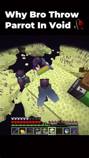 Wifies Throw parrot in the void 🥀✌️Minecraft Unstable Smp #shorts #memes