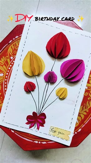 birthday card design #yputubeshorts #shortsfeed #shorts #birthday #cards #handmade #art #diy #artist