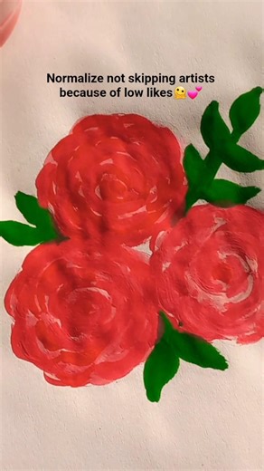“Easy Rose Painting 🌸✨ | Anyone Can Paint This Beautiful Flower 💖🎨 #shorts #rose #viral