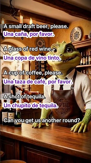 Order Drinks in Spanish (Glass Names) 🍷🇪🇸 #phrasesinspanish #spanishlanguage #spanishvocabulary