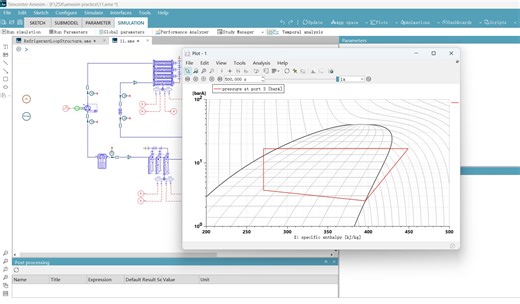 Amesim 官方教程复现 制冷循环之模型参数设置及结果后处理
